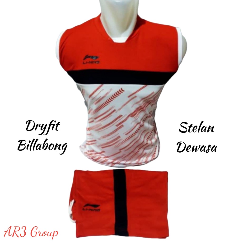 ( 3 BAJU HANYA 100 RIBUAN ) Baju olahraga pria/wanita bahan Printing cocok untuk badminton voli futsal sepak bola dan runing