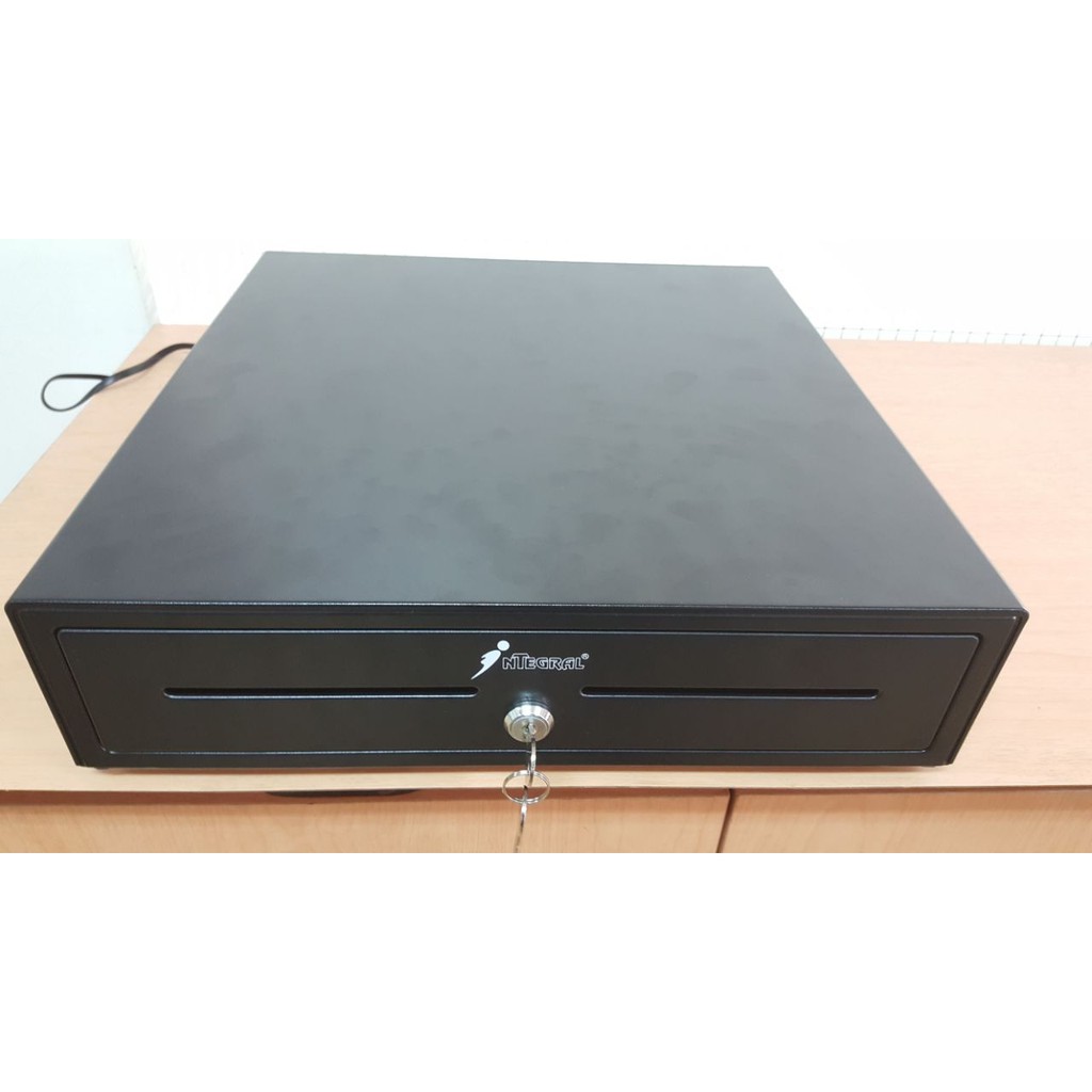 Cash Drawer Integral CR-1000 black RJ11 Laci uang laci kasir cr1000