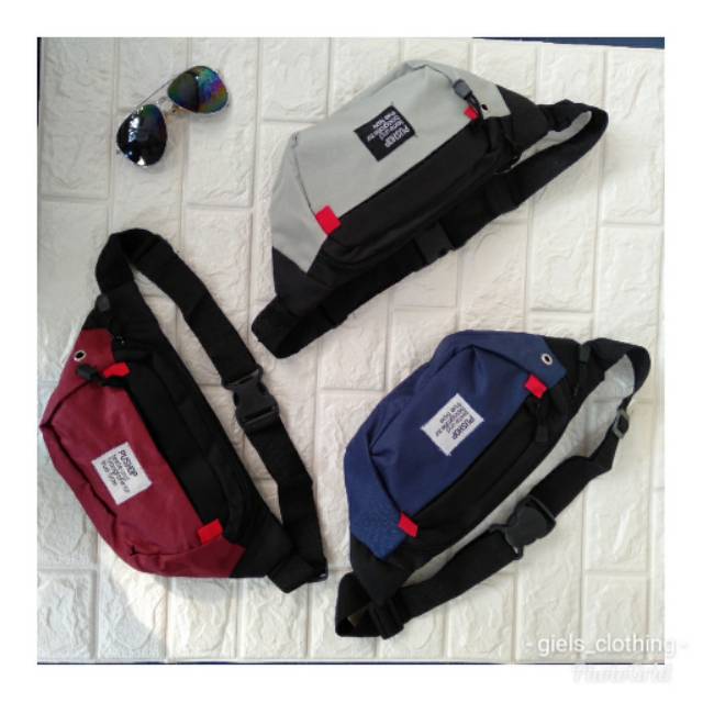 Waistbag tas slempang dompet cowok tas pinggang tas bahu WB keren