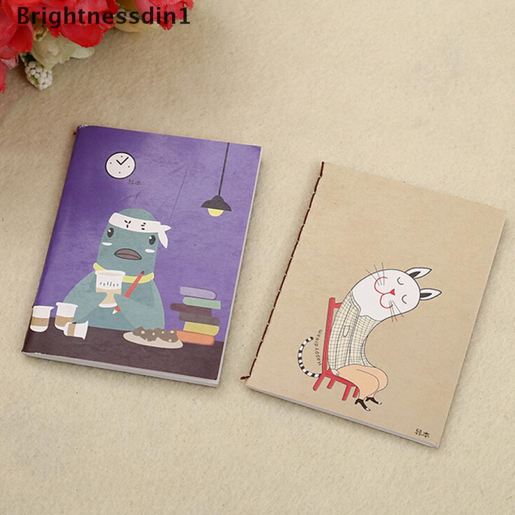 1pc Buku Catatan Jurnal Diary Saku Mini Portabel Motif Kartun