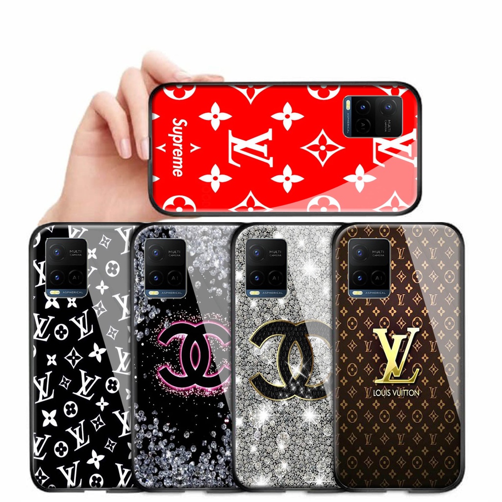 [S130] Softcase Glass Kaca  VIVO Y33S , SOFTCASE GLASS VIVO Y33S , CASE HP VIVO