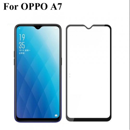 Tempered Glass 9D For Oppo A7 / Oppo A5s Tempered Glass Full Layar Full Cover Full Glue