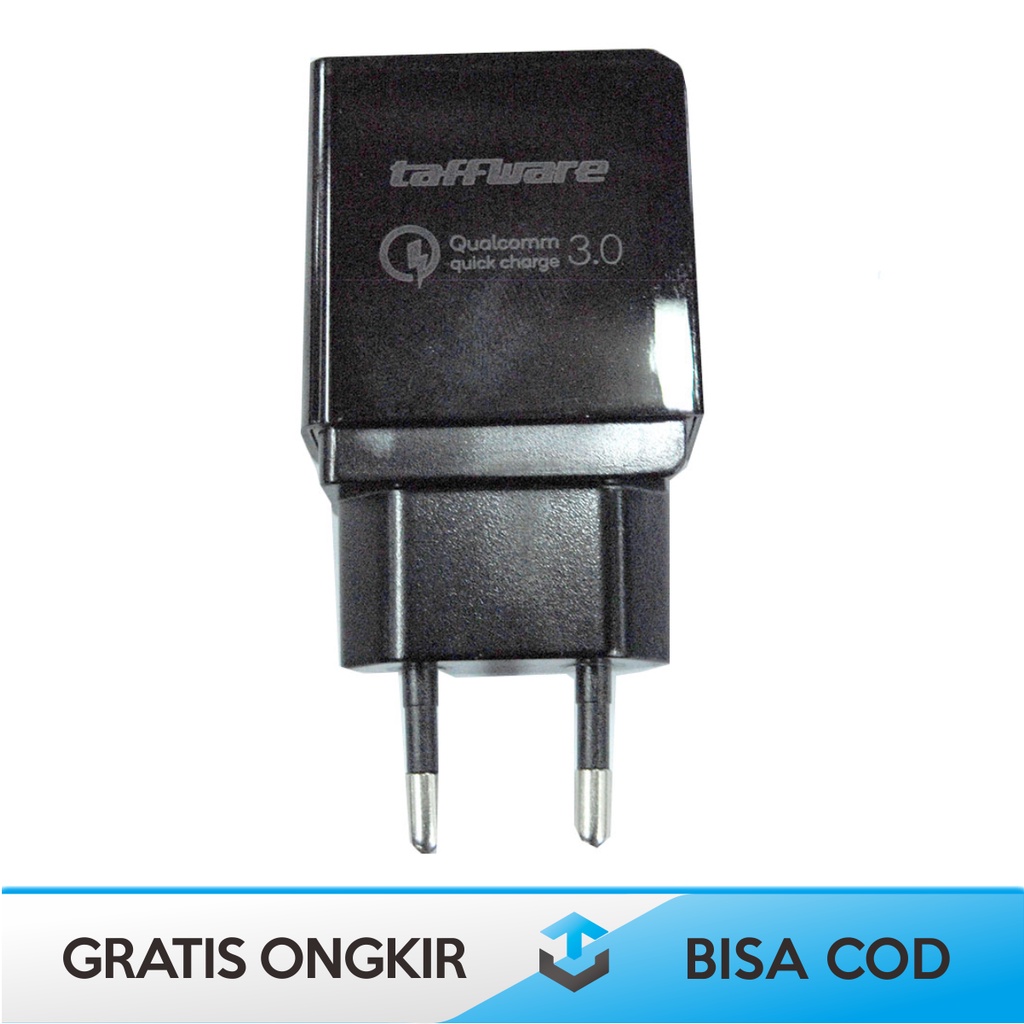 ADAPTOR CHARGER USB FAST CHARGING TAFFWARE QUALCOMM QUICK CHARGE 3.0