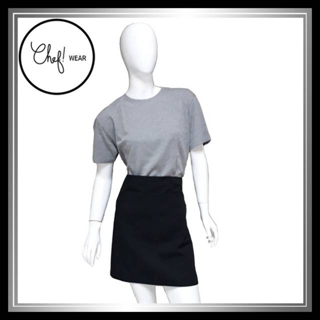 Chef Wear Apron / Celemek Pendek Hitam