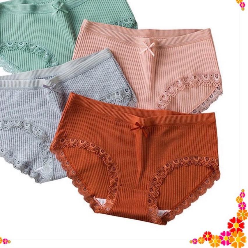 Bagus Jepang CD imut fashion Undies Celana Dalam Wanita Polos high quality katunimport CD sexy impor
