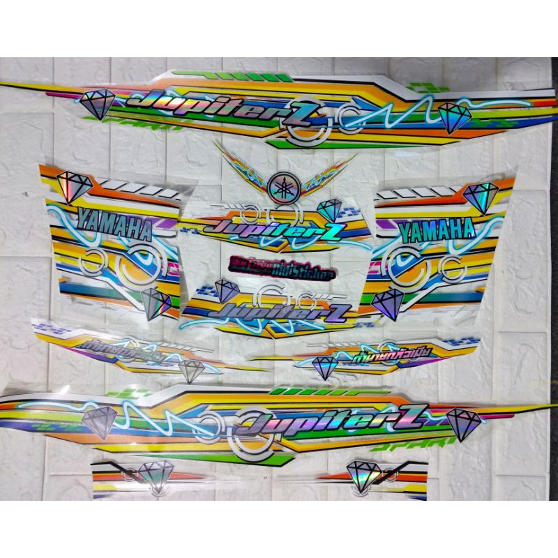 STRIPING TRANSPARAN HOLOGRAM JUPITER Z COSTUM II STRIPING JUPITER Z VARIASI