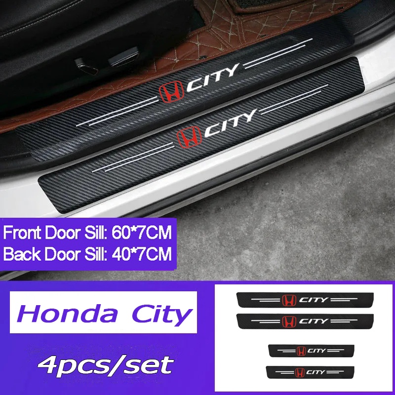 Stiker Pelindung Anti Gores Bahan Kulit Carbon Fiber Tebal Untuk HONDA CITY CRV HRV JAZZ Civic