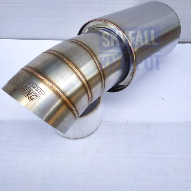 KNALPOT RACING MOBIL JS RACING Stainlees Silencer Only