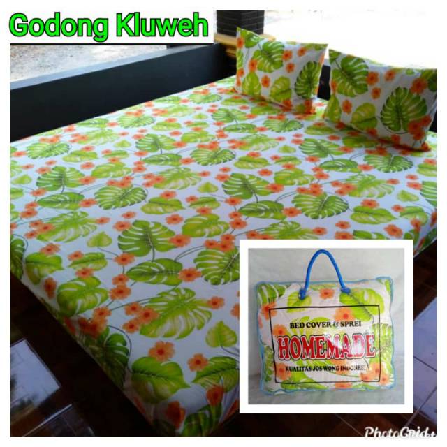 Sprei motif daun