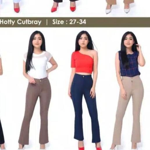 Celana Miss Hotty CUTBRAY HW Highwaist Import Jegging Original