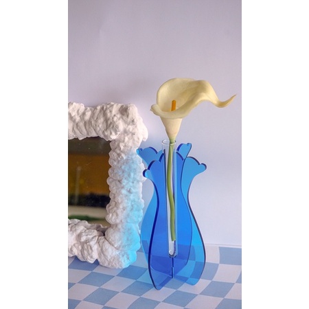 Acrylic vase tabung kaca by Yeele