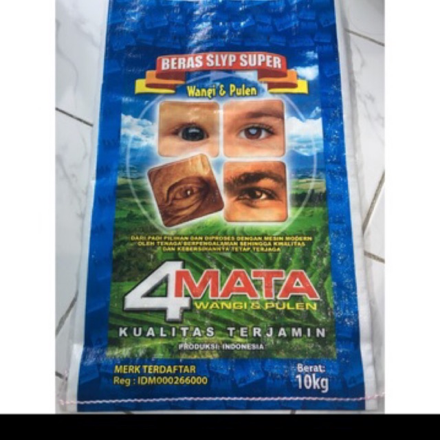 

Beras Putih Pulen Premium 4 mata biru 10kg termurah