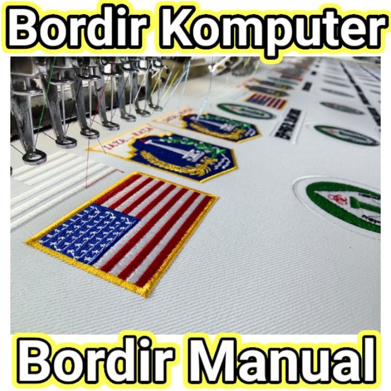 bordir logo/jasa bordir komputer & bordir manual