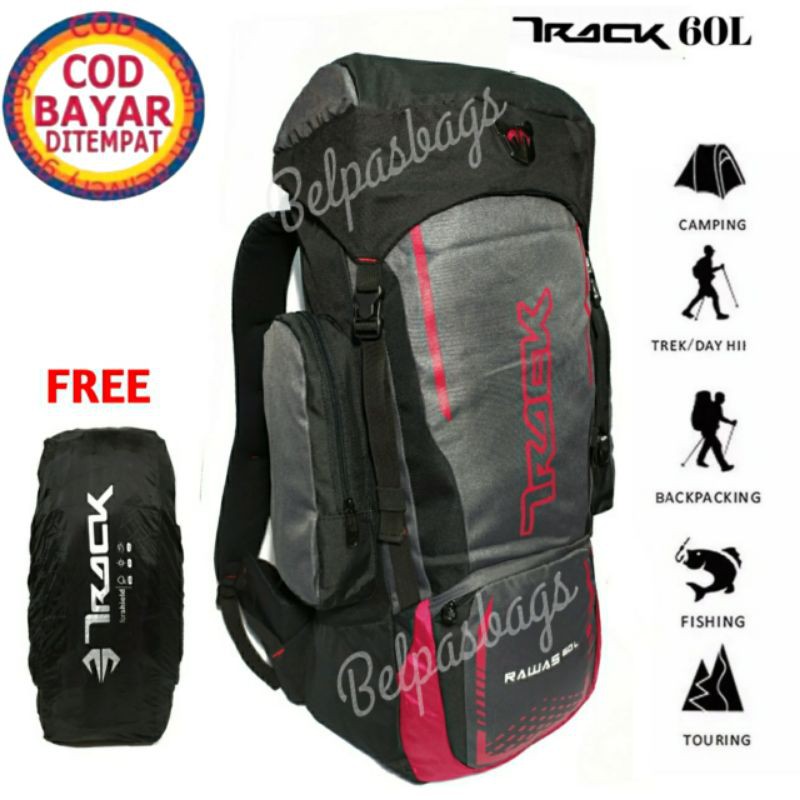 Tas gunung hiking tas cerirr camping outdoor track by tracker 39243