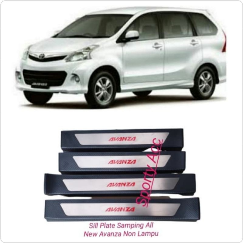 Sill Plate Samping Avanza New Plastik Kombinasi Stanlys