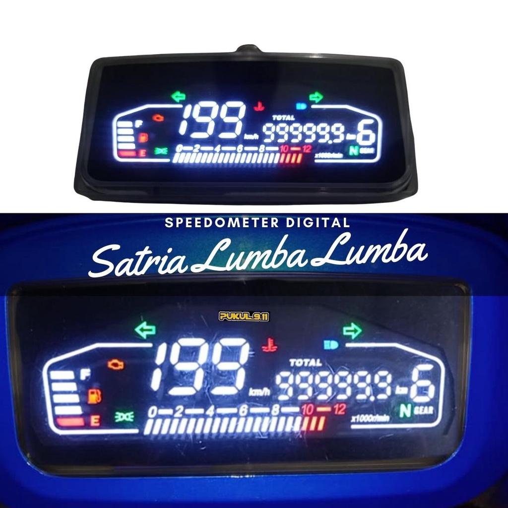 Speedometer Speedo Meter Spido Meter Speedo Meter Kilometer Assy Satria RU Hiu Lumba 2tak Digital PN