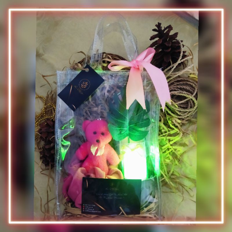 

[Spesial] Kado Totebag Transparant by LaMahya Gift n'Craft Hadiah Ultah/Wisuda/dll