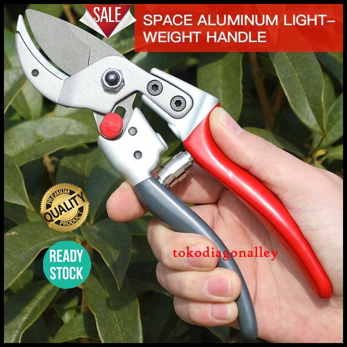 Gunting Tanaman Gunting Dahan Gunting Bonsai Gunting Taman Ranting Garden Pruning Shear Scissors 7 Inch