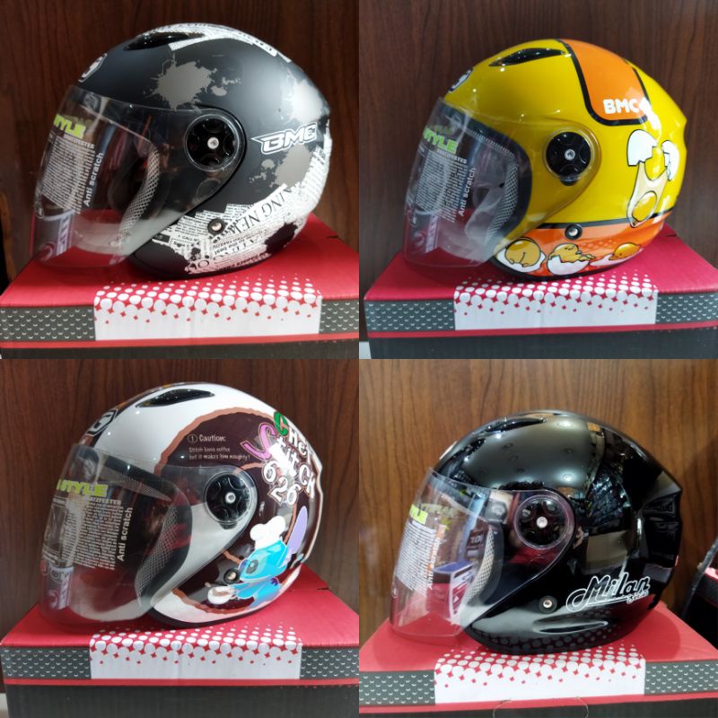 Helm BMC Milan Helm Dewasa Motip&solid