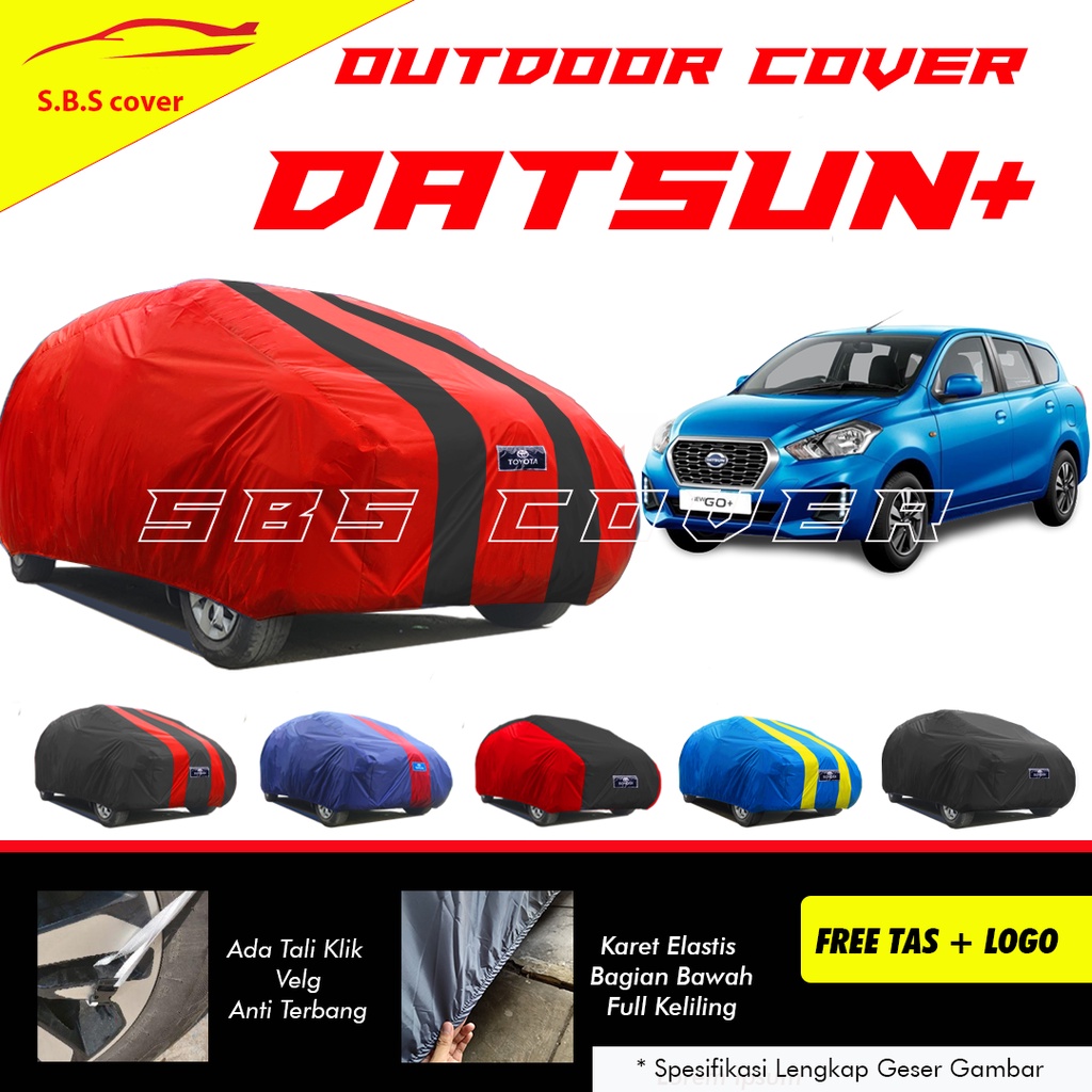 Cover Datsun Sarung Mobil Datsun go/datsun go panca/datsun go+/dastun go 2 baris/datsun go 3 baris