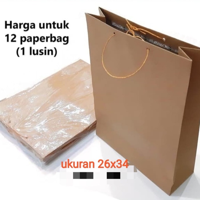 

READY COD paper bag polos uk 26x34 katong kertas karton uk 26x34 TERLARIS