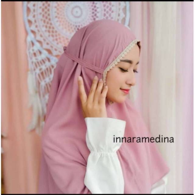 INNARA | Khimar HAMIDAH polos Wolfis