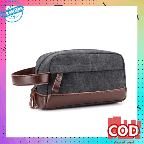 Handbag Pria Berkualitas Kekinian Original Import Ori Murah Branded Ke Tas Tangan Kanvas Pria Clutch