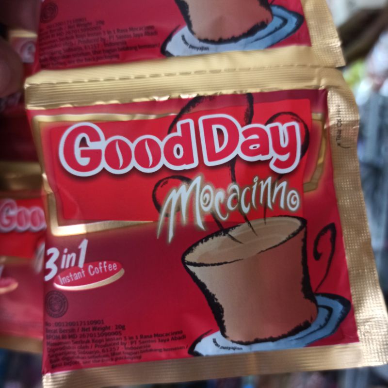 

Kopi Coffee Good Day Gooday Merah Mocacinno Renceng 20 Gram