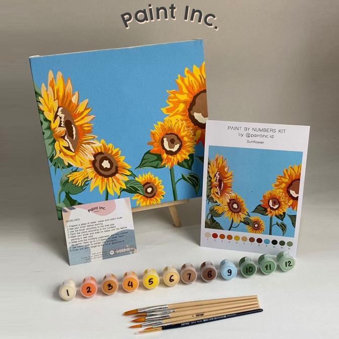

Paint by Numbers Kit: Sunflower | Paint Inc. ID | Painting Kit