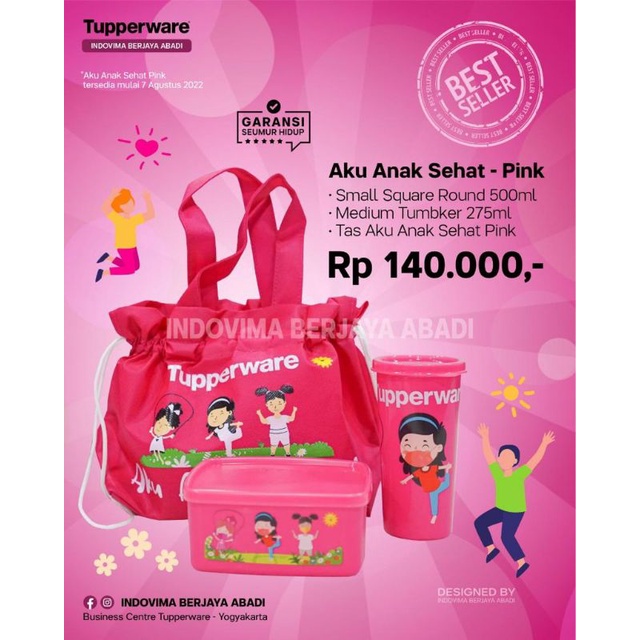 tempat makan anak Tupperware