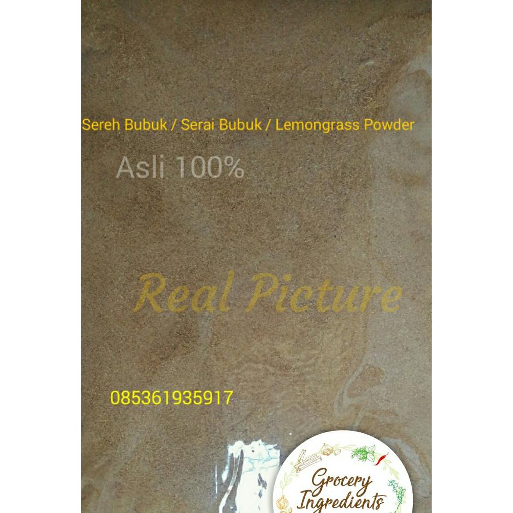 

BERKUALITAS! Sereh Bubuk 100gram / Serai Bubuk / Lemongrass Ground