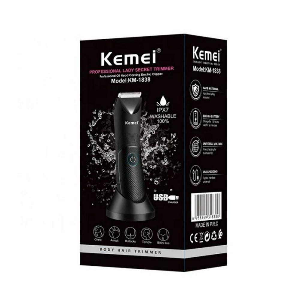 Alat Cukur Rambut Kemei KM-1838 Hair Clipper Elektrik Professional Detailer Trimmer Mesin Pemotong R