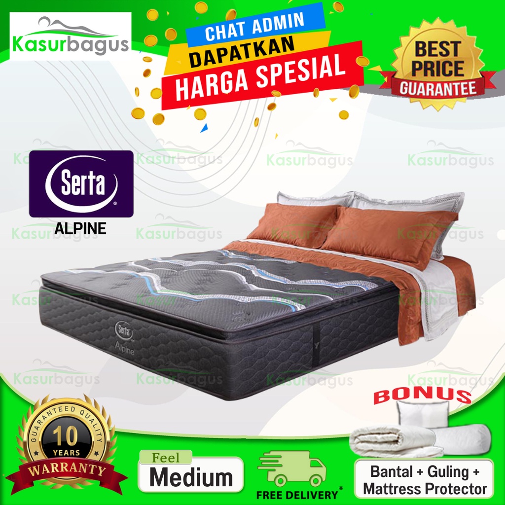 Serta Kasur Springbed New Alpine - Kasur Saja 180x200