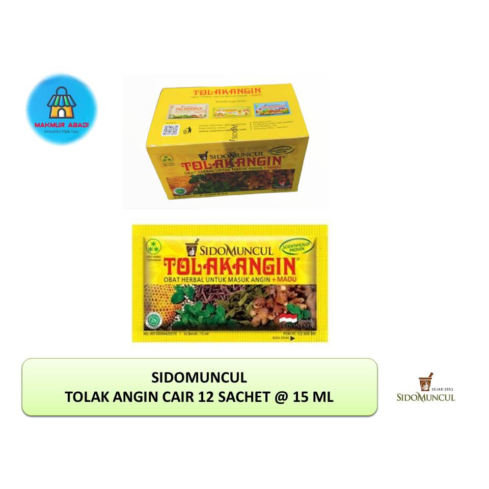 

Tolak Angin Cair Sidomuncul 12 Sachet @15 ml || Makmur Abadi Official Store