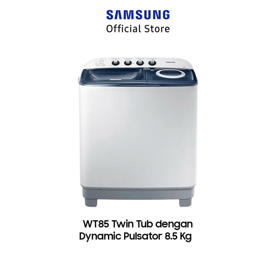 Mesin Cuci 2 Tabung 8.5 Kg Samsung WT85H3210MB