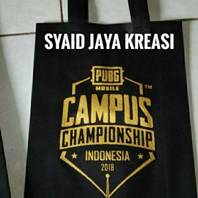 

Goodie Bag Press Tali uk. 30x40 cm sablon Pasta Emas 1 sisi