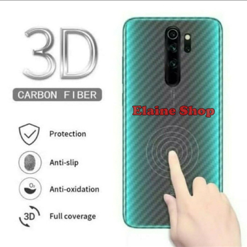 VIVO Y12i VIVO Y20 CARBON STICKER GASKIN Anti Gores Belakang HP Back Cover
