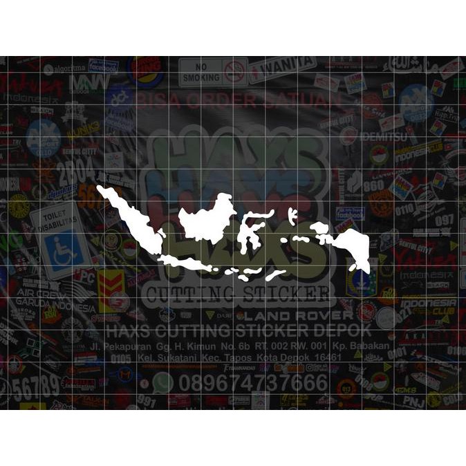 

Promo Awal tahun Cutting Sticker Peta Indonesia / Indonesia Map 8.5 CM x 3 CM Promo Awal tahun