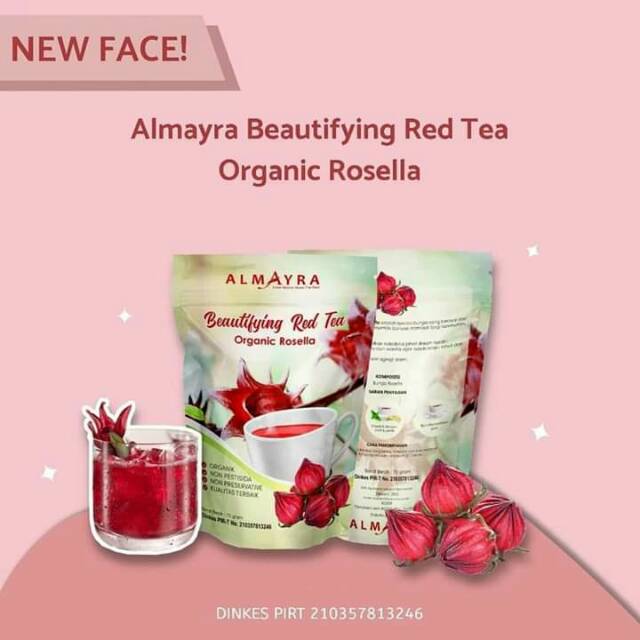 

Almayra Beautifying Red Tea Organic Rosella - Teh Rosella Organik
