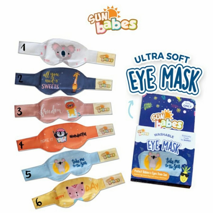 SUN BABES Eye Mask Karakter Penutup Mata Bayi Berjemur