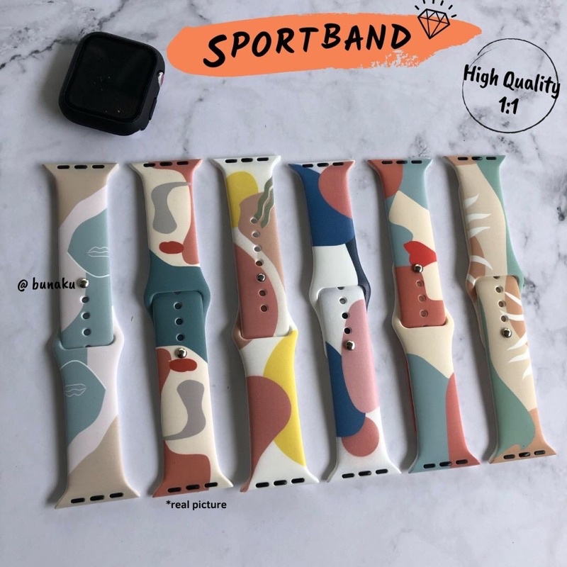 Strap Morandi Silicone Apple Watch Strap iWatch 8 7 6 5 4 3 2 1 SE