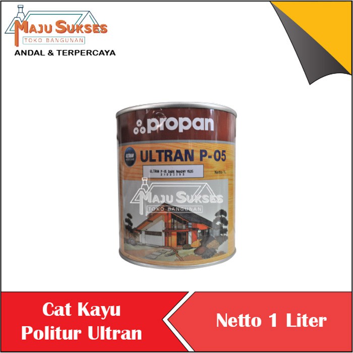 CAT KAYU POLITUR ULTRAN P05  CAT PLITUR PINTU JENDELA EKONOMIS TRANSPARAN PROPAN P 05 1 LITER 1 KG