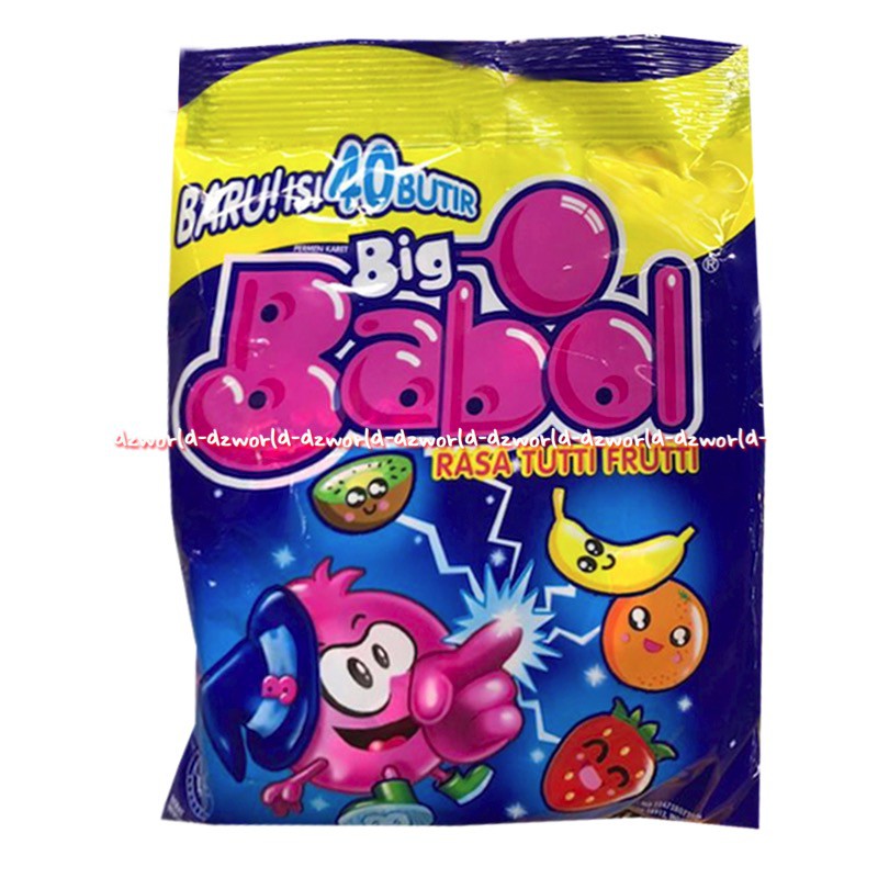 Big Babol Asteroid 108gr Bubble Gum Permen Karet Rasa Aneka Buah Bigbabol Babbol Bubel Gum