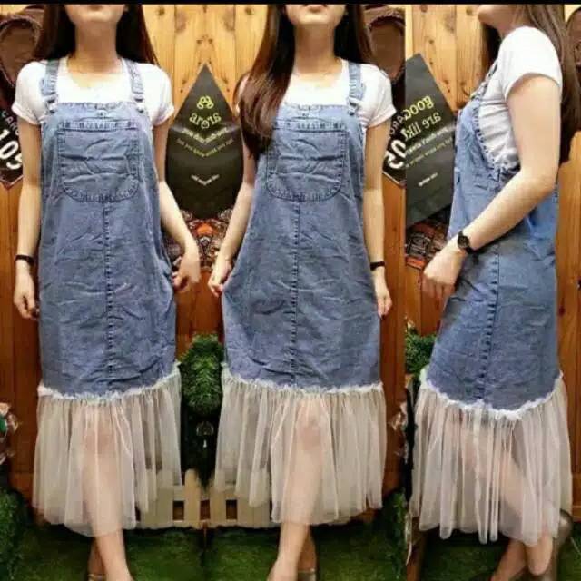 overall jeans mix tutu