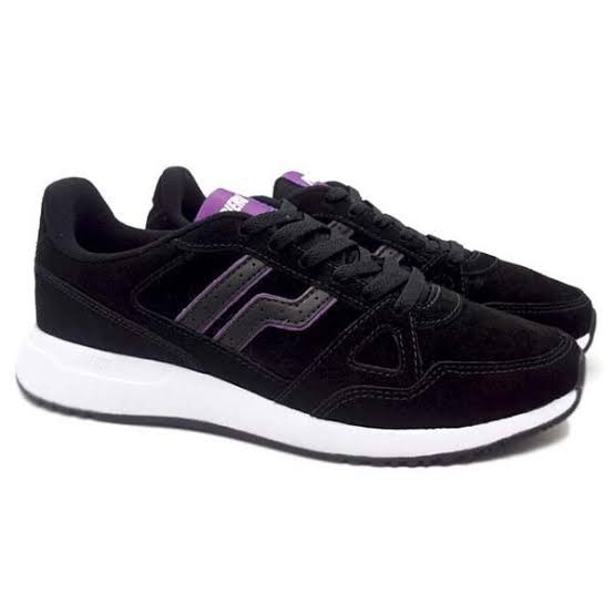 Sepatu piero rusher lux black purple white