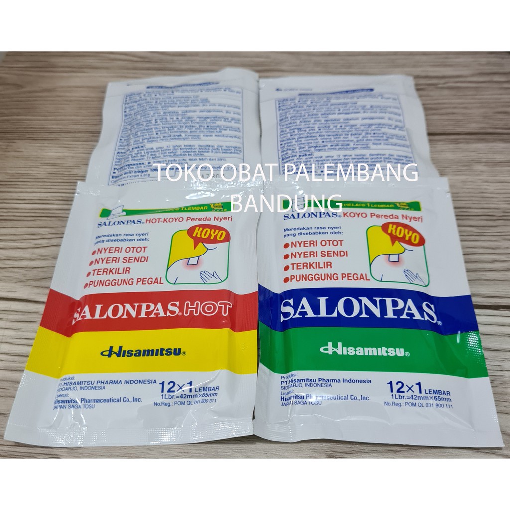 SALONPAS KOYO HISAMITSU 12 X 1 LEMBAR BIRU & MERAH NYERI OTOT PEGAL