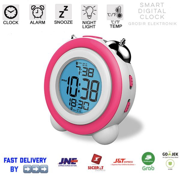 Jam Meja Digital Weker Keren Smart Alarm Clock Souvenir GH-0705