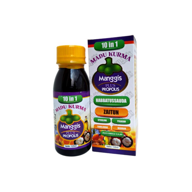 

MADU KURMA MANGGIS PLUS PROPOLIS 10 IN 1 PONDOK HERBAL