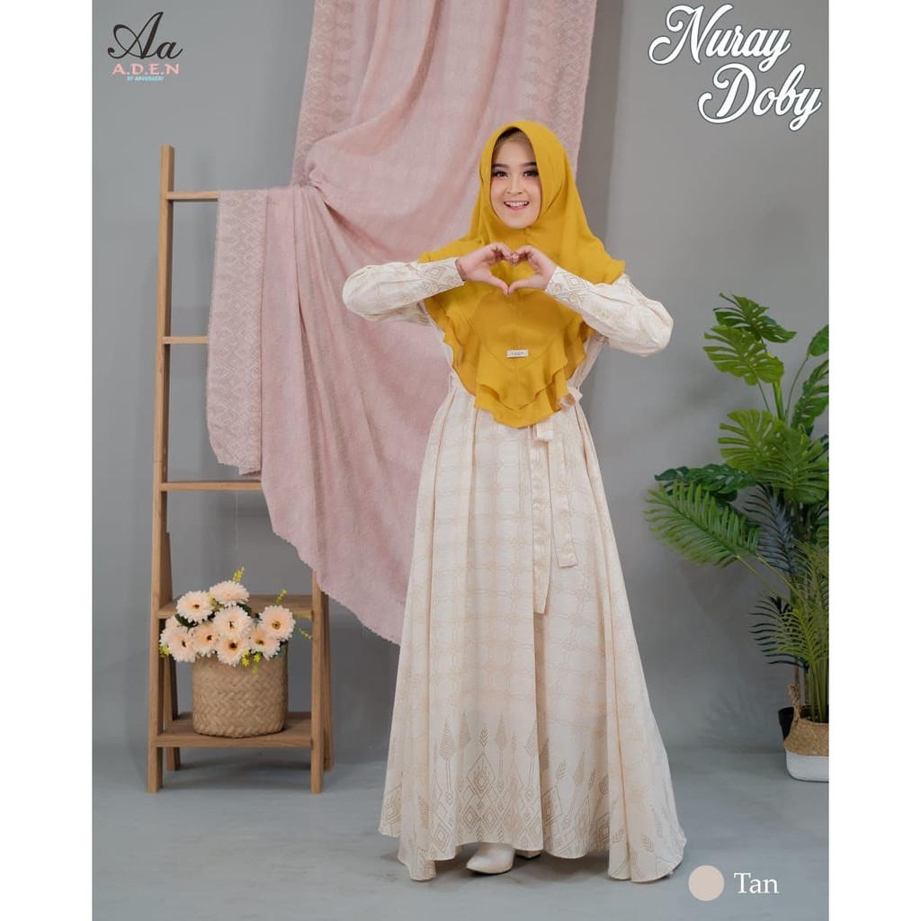 nuray doby by aden hijab /gamis original/gamis aden