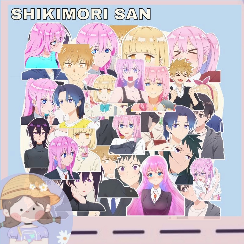 PROMOSTICKERS SHIKIMORI SAN 9PCS KAWAI DAKE NO SHIKIMORI SAN (WATERPROOF)